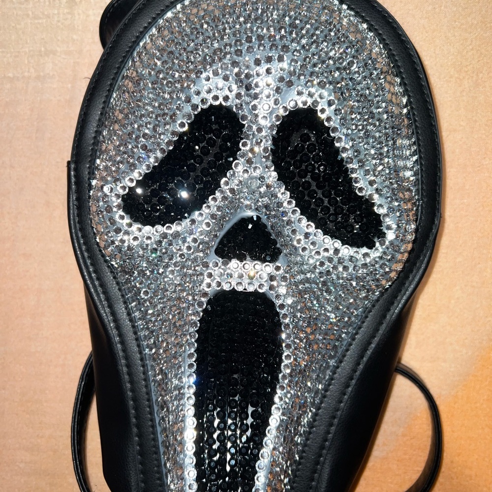 Sequin Ghost Face Crossbody Bag - image 2
